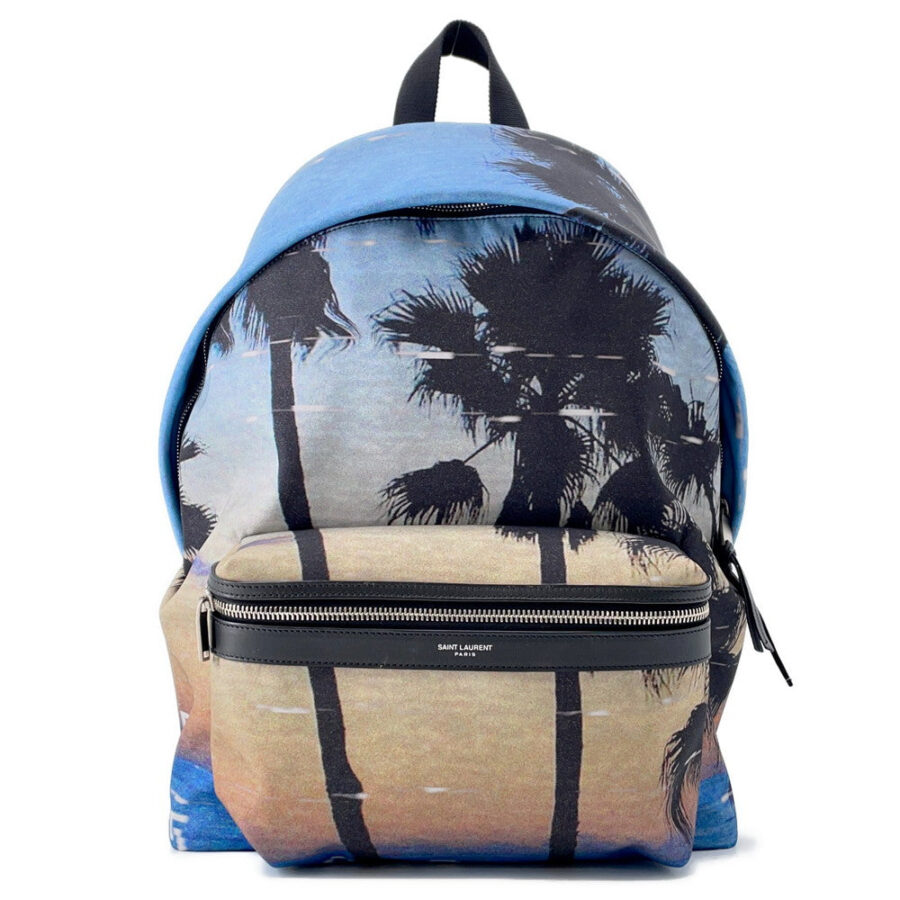 Saint Laurent City blue bag – front view
