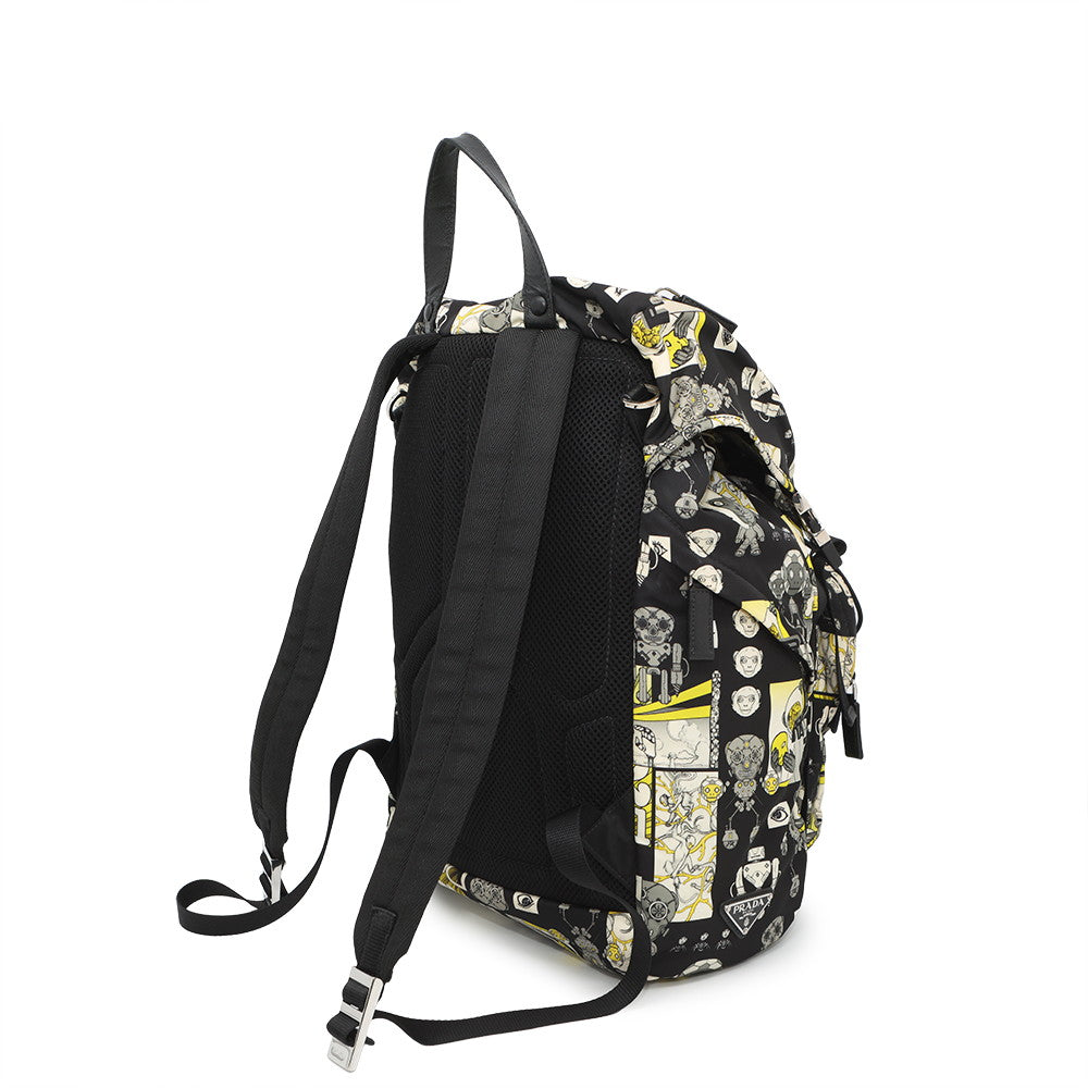 Prada Backpack black bag – front view