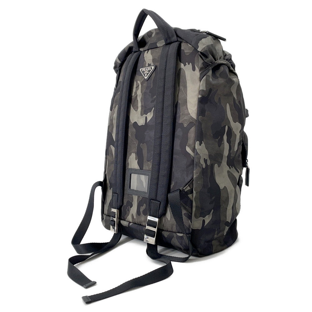 Prada Camouflage Backpack Khaki/blackv135 Nylon