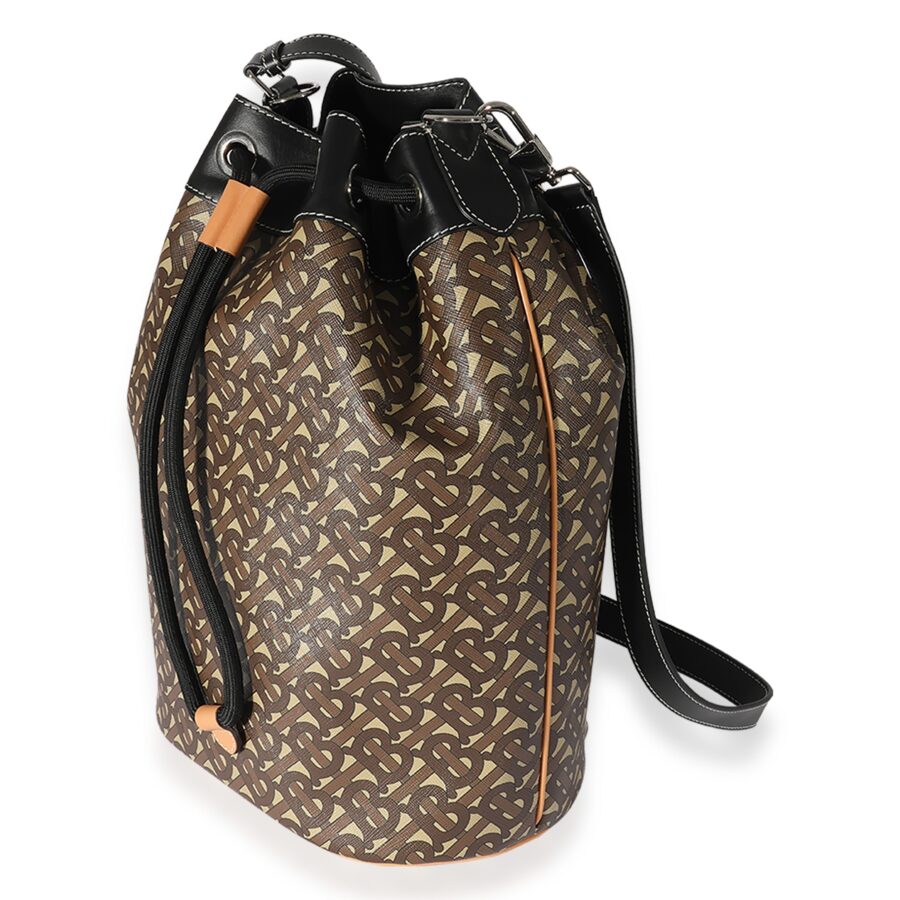 Burberry Bridle Brown TB Canvas Chesterton Bucket Bag | Studio Nafay