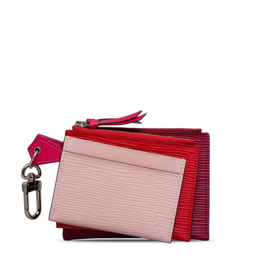 Red Louis Vuitton Epi Trio Coin Pouch | Studio Nafay