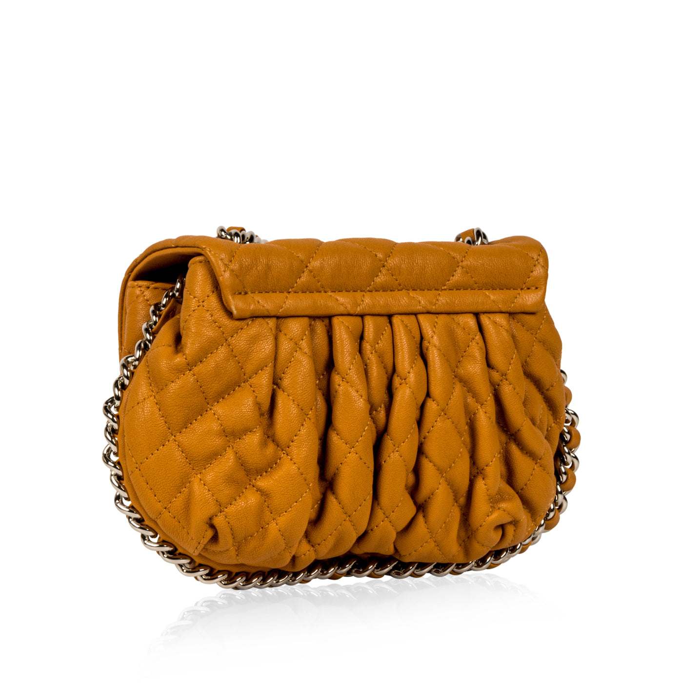 Chain Around Crossbody Bag – Mustard – SHW