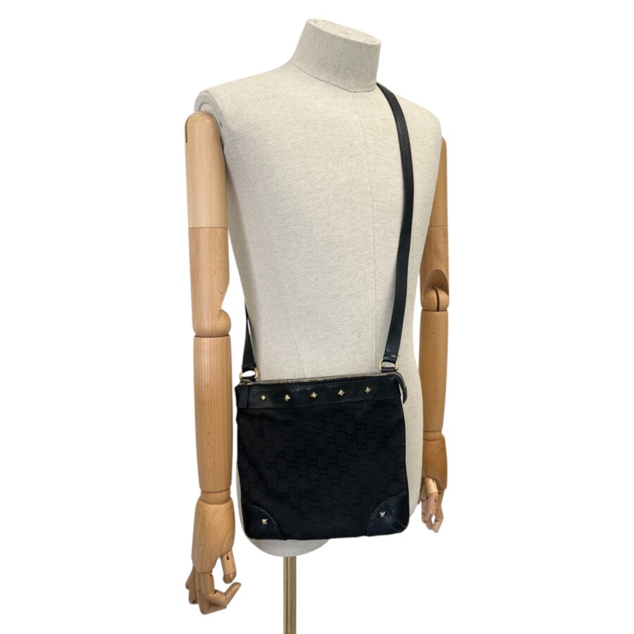 Designer Messenger black bag – front view