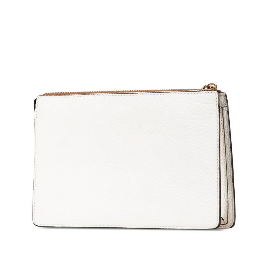 Fendi Clutch white bag – front view