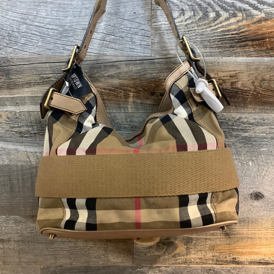 Burberry Canvas Check Shoulder Bag | Studio Nafay