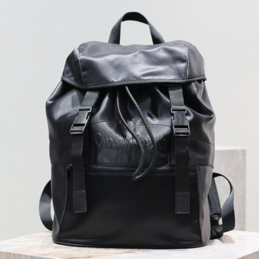 Designer Backpack black bag – front view